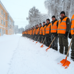 город Абрамцево уборка снега город Абрамцево